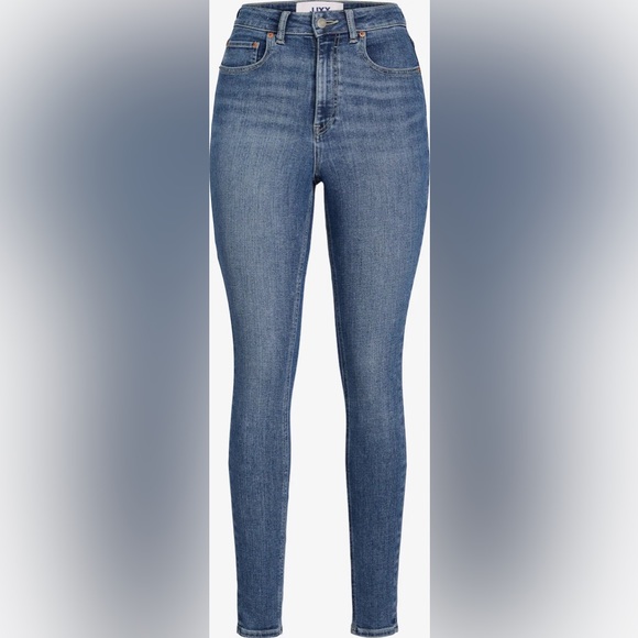 NWT Size Large /32 leg JJXX Jack Jones Ladies High Waist Skinny Jeans - Picture 1 of 8